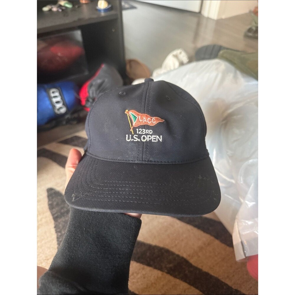 Lacoste Navy Embroidered U.S. Open Pennant Cap